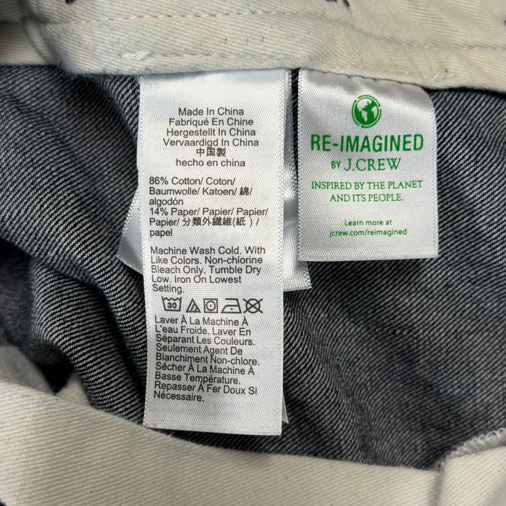 Wallace & Barnes Officer Chino Pants Mens 36/32 (Fits 36/30) Blue Button Fly - Picture 8 of 12